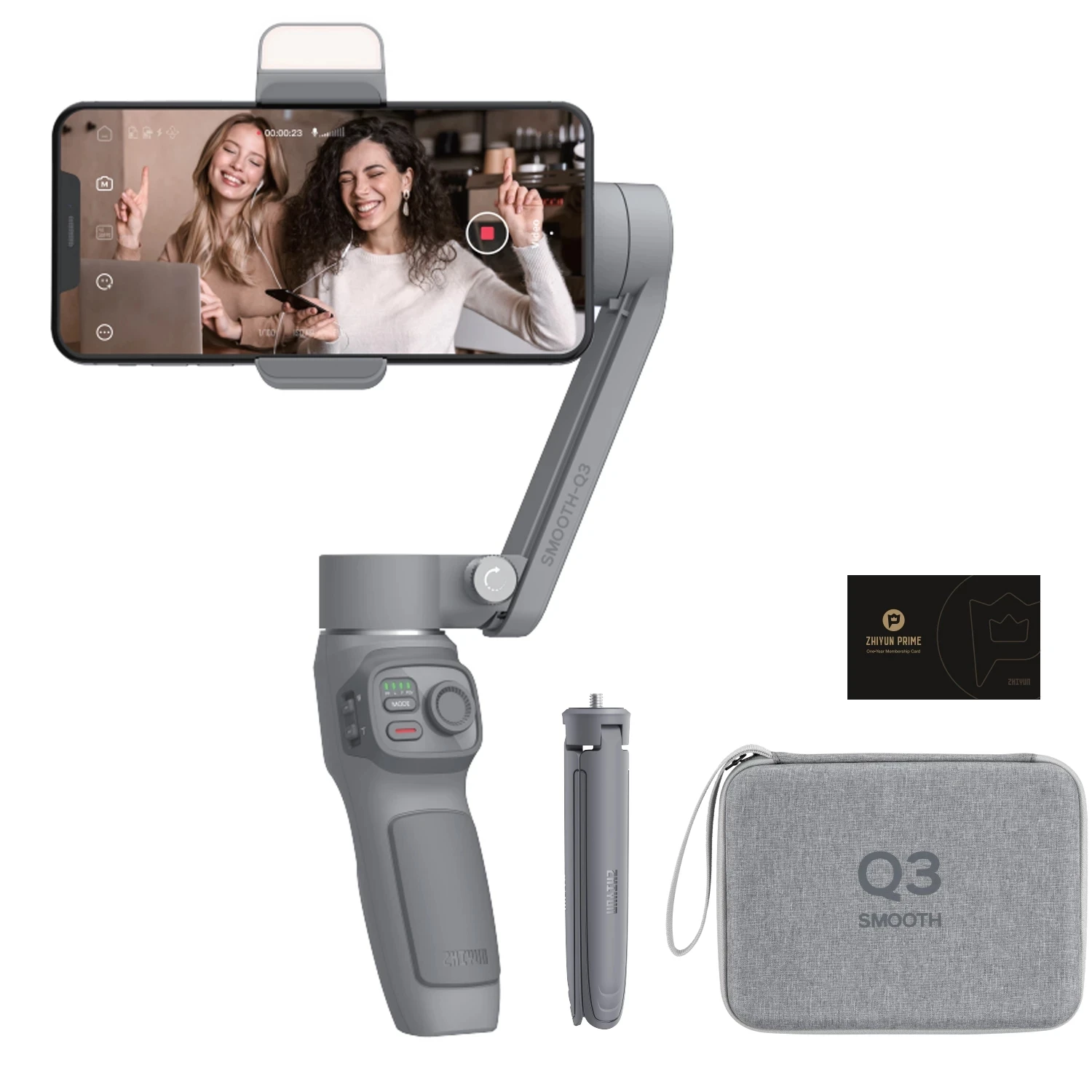 Zhiyun Smooth Q3 Smartphones Gimbal 3-Axis Handheld Stabilizers for Smartphones Action Camera
Zhiyun Smooth Q3 Smartphones Gimbal 3-Axis Handheld Stabilizers for Smartphones Action Camera