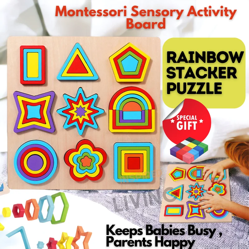 Montessori Rainbow Stacker Puzzle | Early Development | Toys for Toddler | Building Blocks | Stacking Toy
Montessori Rainbow Stacker Puzzle | Early Development | Toys for Toddler | Building Blocks | Stacking Toy