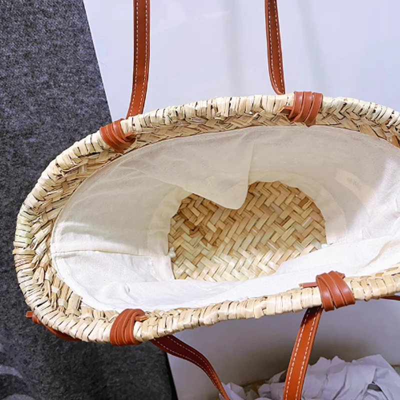 Casual Wicker Basket Bag - Designer Handmade Rattan Tote Crossbody 11 Scc93a04a0c5240c991e79c8e9f3809c7N