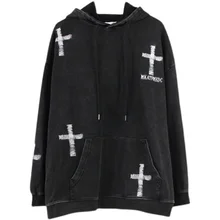 Deeptown Gothic Cross Print Oversize Black Hoddie Women Punk Harajuku Hippie Crewneck Sweatshirt Female Mall Goth Grey Tops
Deeptown Gothic Cross Print Oversize Black Hoddie Women Punk Harajuku Hippie Crewneck Sweatshirt Female Mall Goth Grey Tops