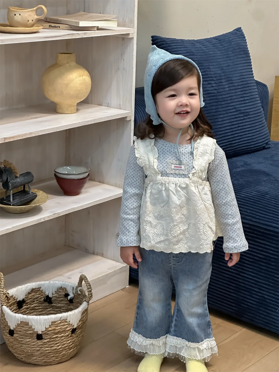 2025 Autumn New Baby Girl Long Sleeve Polka Dot T Shirts + Strap Dress Set Cotton Infant Clothes Cute Girls Sweet Princess Tops 7 Scc9903aedd0c4f7bb22888e86c680e8eh