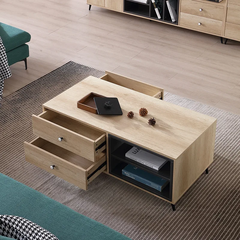 

Шкаф для чайного столика под заказ. Скандинавский журнальный столик для телевизора, шкаф для гостиной, дома, маленькой квартиры, современный минималистичный прямоугольный