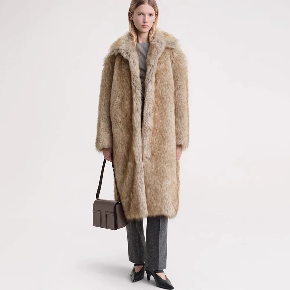 Swedish niche ~ autumn and winter new high-end atmospheric loose thickened medium-length faux fur coat
Swedish niche ~ autumn and winter new high-end atmospheric loose thickened medium-length faux fur coat