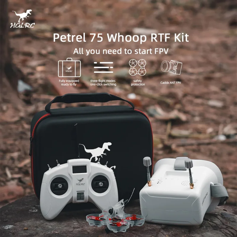 HGLRC Petrel 75 Whoop 1S 2S FPV Drone RTF Kit For FPV beginners For RC FPV Quadcopter Racing Freestyle Indoor Fancy Flight Drone
HGLRC Petrel 75 Whoop 1S 2S FPV Drone RTF Kit For FPV beginners For RC FPV Quadcopter Racing Freestyle Indoor Fancy Flight Drone