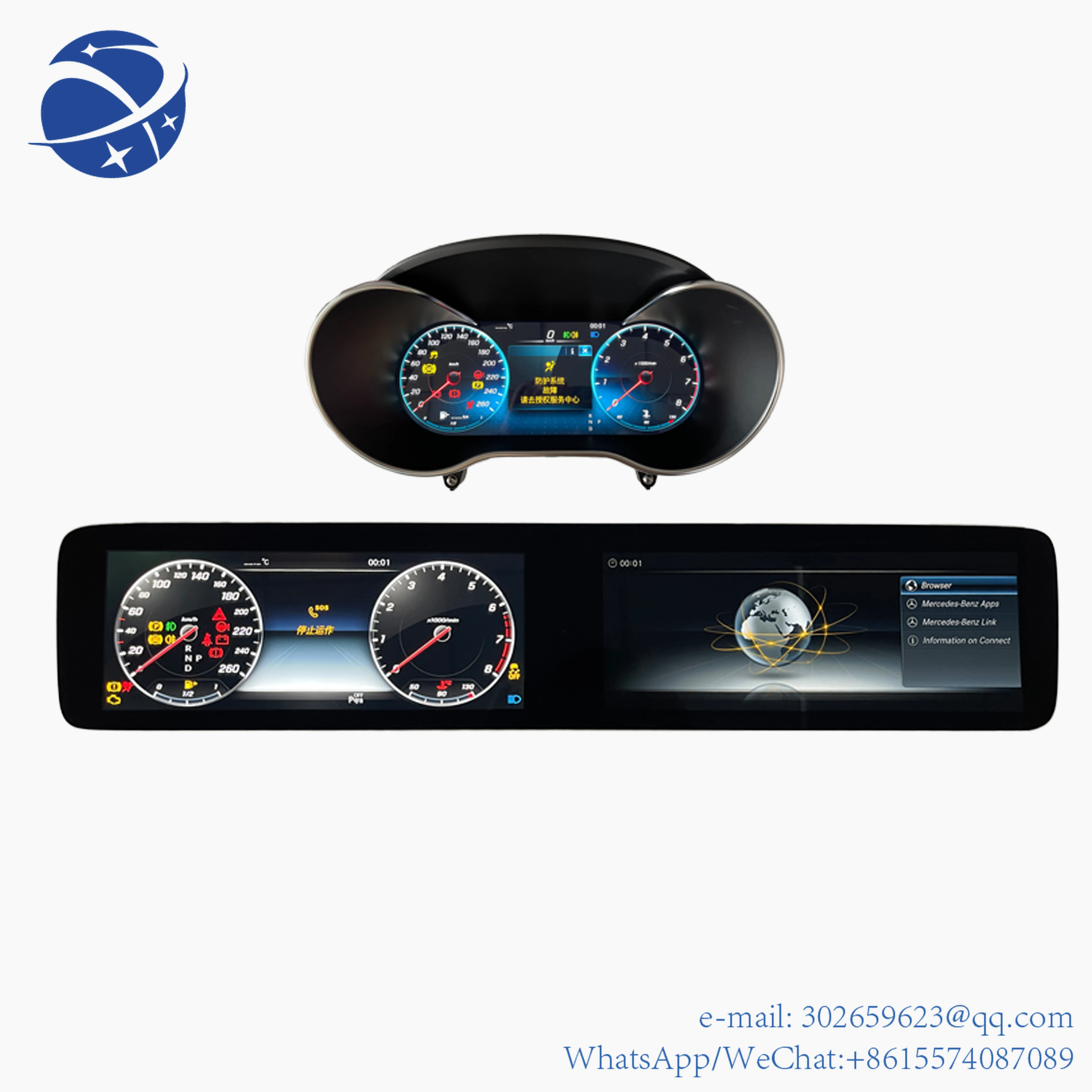 

yyhc For Mercedes benz vito Digital Cluster Panel LCD Tacho meter Virtuelle Instrument Dashboard Cockpit Multimedia Player