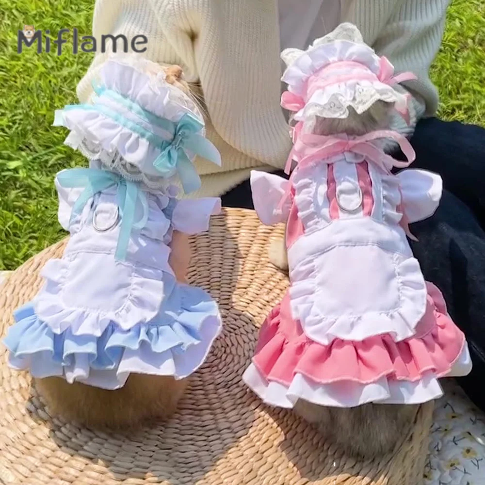 Miflame Small Medium Dog Maid Clothes Spring Summer Cat Dog Dress French Bulldog Pomeranian Schnauzer Tractable Dog Walk Skirt
Miflame Small Medium Dog Maid Clothes Spring Summer Cat Dog Dress French Bulldog Pomeranian Schnauzer Tractable Dog Walk Skirt