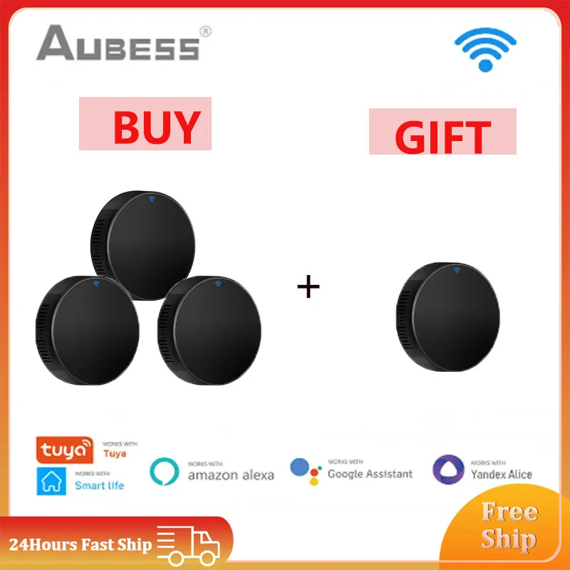 AUBESS IR Remote Control Smart WiFi Universal Infrared Tuya For Smart Home Control For TV DVD AUD AC Works With Amz Alexa Google
AUBESS IR Remote Control Smart WiFi Universal Infrared Tuya For Smart Home Control For TV DVD AUD AC Works With Amz Alexa Google