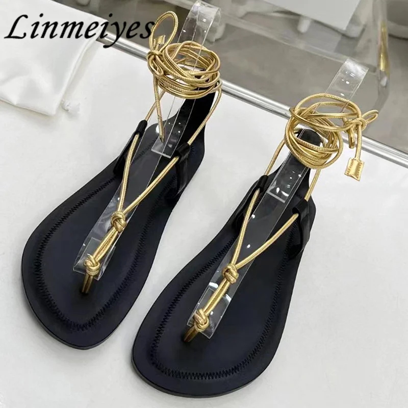 New Flat Sole Sandals Women Sexy Ankle Lace Up Cover Heels Rome Shoes Female Summer Leisure Vacation Beach Sandalias Woman
New Flat Sole Sandals Women Sexy Ankle Lace Up Cover Heels Rome Shoes Female Summer Leisure Vacation Beach Sandalias Woman