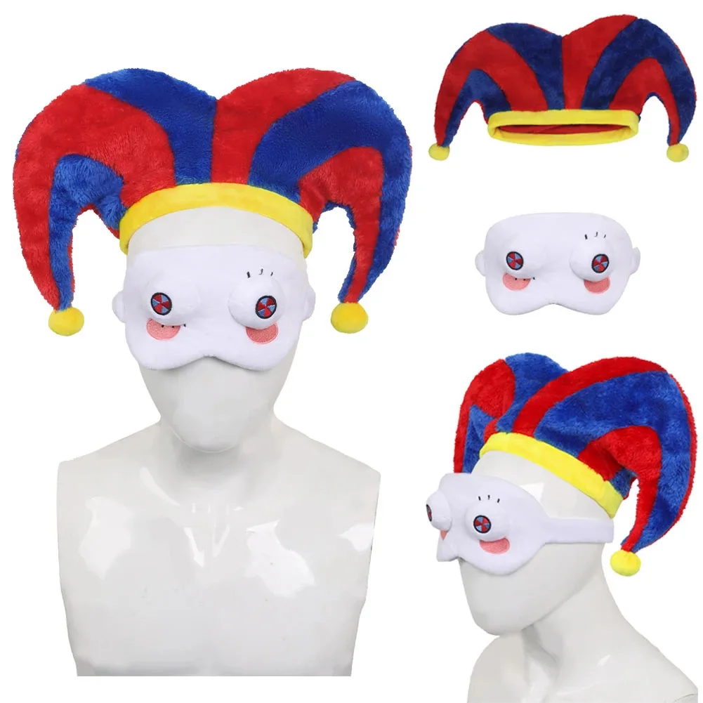 Pomni Cosplay Fantasy Adult Winter Plush Hat Eyemask Cartoon TV Amazing Cosplay Digital Circus Disguise Costume Accessories Prop
Pomni Cosplay Fantasy Adult Winter Plush Hat Eyemask Cartoon TV Amazing Cosplay Digital Circus Disguise Costume Accessories Prop