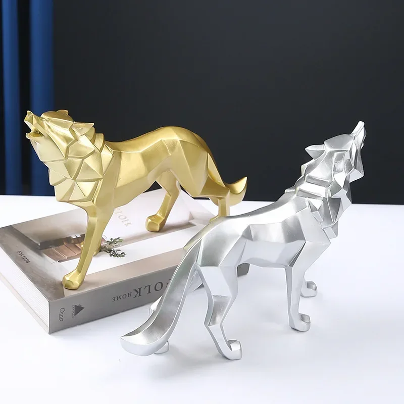Wolf Figurine Animal Statue Abstract Geometric Style Resin Crafts Home Decor Desktop Wolves Sculpture Ornament
Wolf Figurine Animal Statue Abstract Geometric Style Resin Crafts Home Decor Desktop Wolves Sculpture Ornament