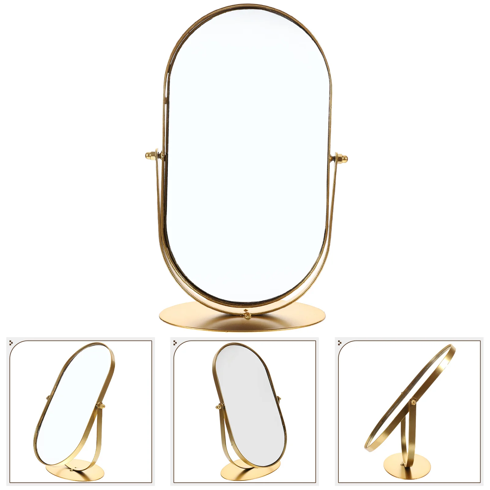 Desktop Makeup Mirror Vanity Mirror Vintage Metal Cosmetics Mirror Tabletop Make Up Mirror
Desktop Makeup Mirror Vanity Mirror Vintage Metal Cosmetics Mirror Tabletop Make Up Mirror
