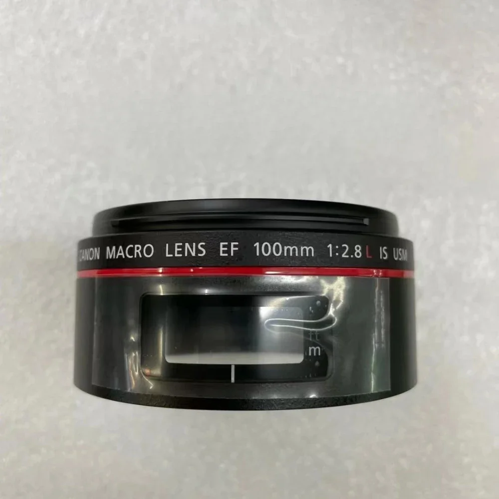 

New and Original for Canon 100MM F2.8 IS Baiwei Red Circle Front Barrel Light Mask UV Barrel Lens Camera Replacement Repair Part