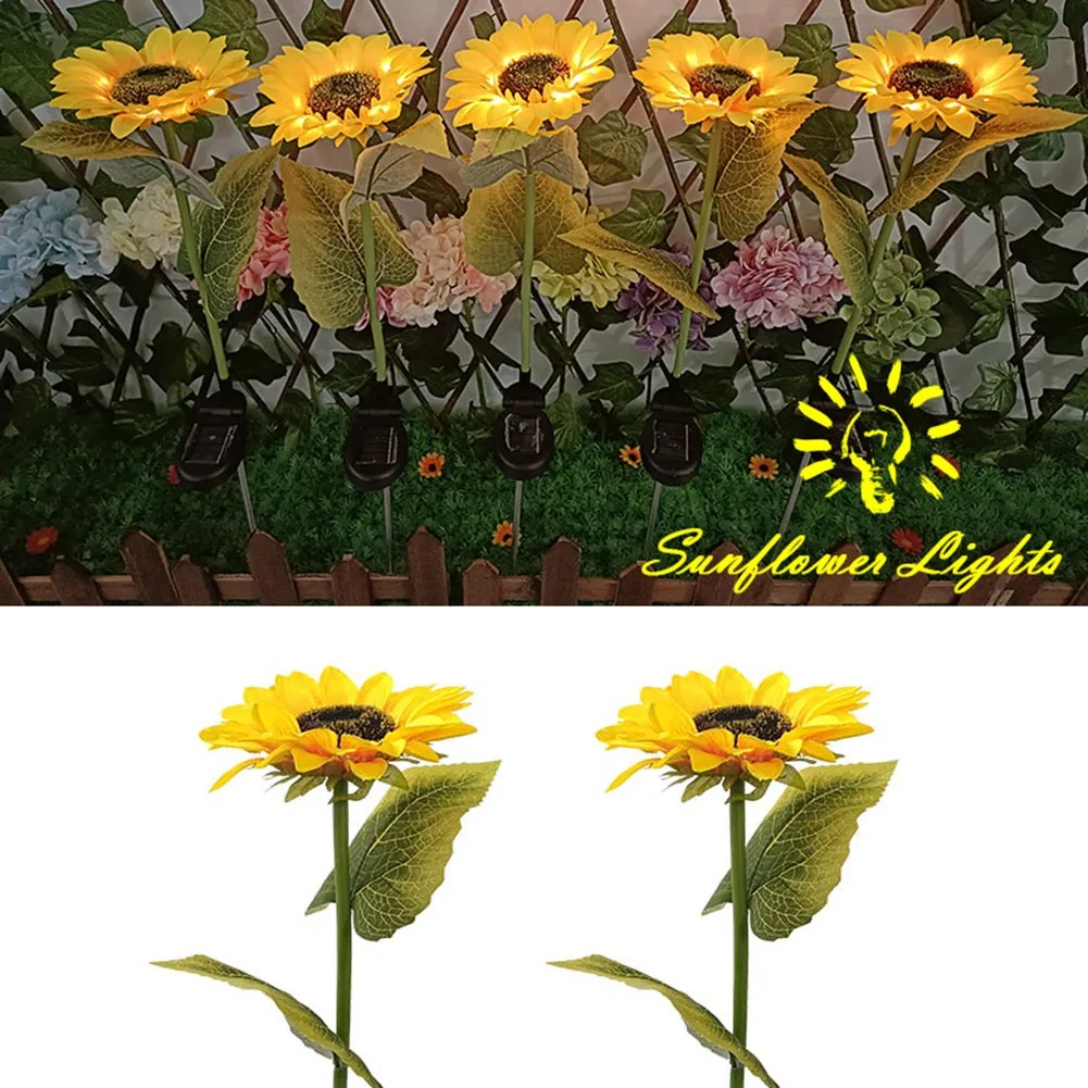 2pcs Solar Sunflowers Outside Garden Lawn Light IP65 Waterproof Solar Flowers Pathway Light For Patio Yard Garden Decoration
2pcs Solar Sunflowers Outside Garden Lawn Light IP65 Waterproof Solar Flowers Pathway Light For Patio Yard Garden Decoration