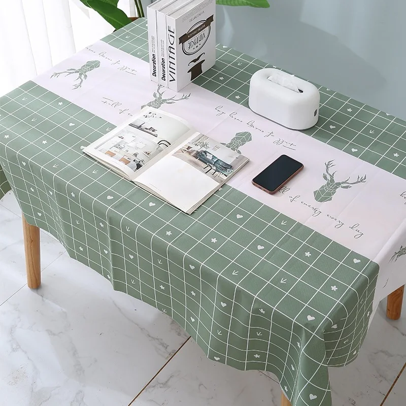 

Nordic Table Linen Waterproof Oil-proof Scalding-proof Washable PEVA Online Celebrity Book Tablecloth