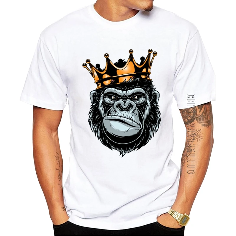 100% Cotton Gorilla King Printed Men T-Shirt O Neck Summer Graphic Tshirt Casual Tops Funny Ape Tees
100% Cotton Gorilla King Printed Men T-Shirt O Neck Summer Graphic Tshirt Casual Tops Funny Ape Tees