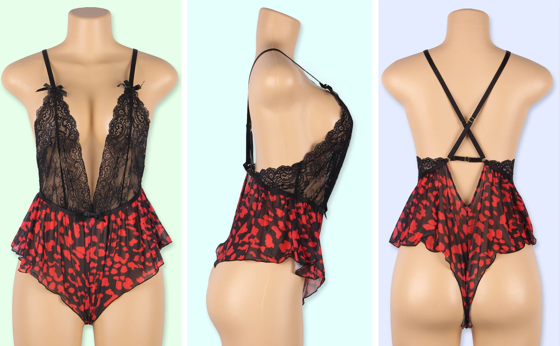 Кокетливый ромпер  купить со скидкой в секс шопе  Женское белье, одежда  Боди, тедди