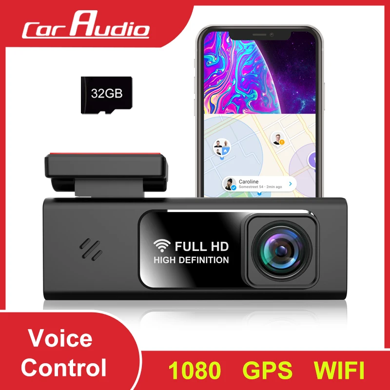 

Автомобильный видеорегистратор HD 1080P DVR, передний видеорегистратор, видеокамера с ИК ночным видением, Wi-Fi, GPS, парковочный монитор, автомобильные аксессуары