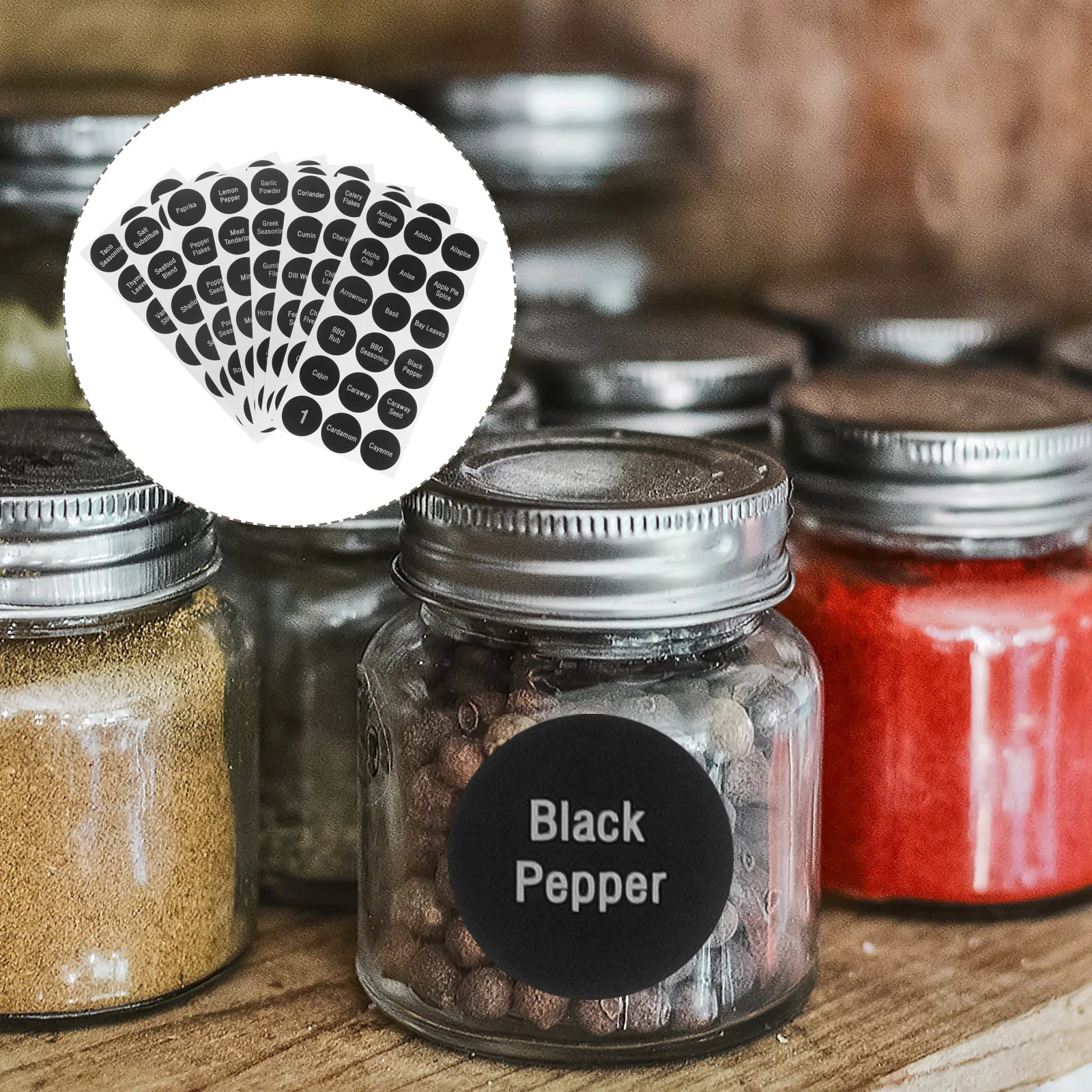 Наклейки для бутылок с приправами, 8 листов
Наклейки для бутылок с приправами, 8 листов