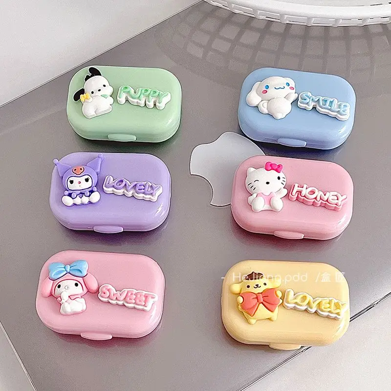 New Sanrio Anime Hello Kitty Cinnamoroll Pachacco My Melody Contact Lens Case Cute Cartoon Small Poop Contact Lens Case Gift
New Sanrio Anime Hello Kitty Cinnamoroll Pachacco My Melody Contact Lens Case Cute Cartoon Small Poop Contact Lens Case Gift