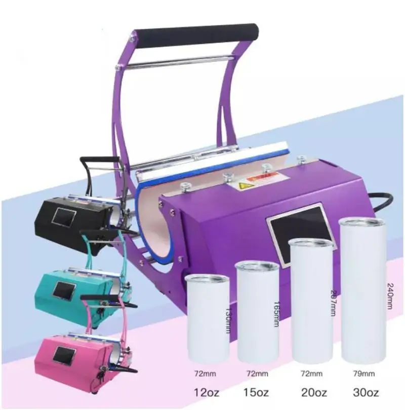 20oz 30oz Tumbler Press Multiple Size Assemble Tumblers Sublimation Built-in Control Heat Press Machine with One 20 Oz Cup Free
20oz 30oz Tumbler Press Multiple Size Assemble Tumblers Sublimation Built-in Control Heat Press Machine with One 20 Oz Cup Free