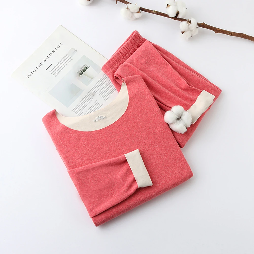 Women Soft Warm Stretch Shirt Pants 2pc Set Thermal Underwear Tag Size Pink/WM red Light purple Skin Black Solid Underwear
Women Soft Warm Stretch Shirt Pants 2pc Set Thermal Underwear Tag Size Pink/WM red Light purple Skin Black Solid Underwear