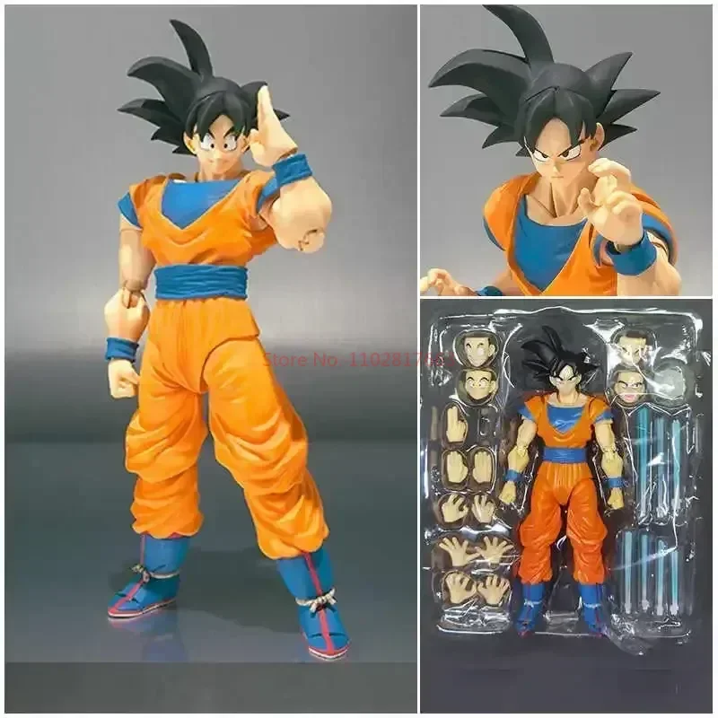 

Dragon Ball Z Son Goku S.h.figuarts Legendary Goku Anime Super Saiyan Awaken Battle Damage Action Figure Collectible Model Gift