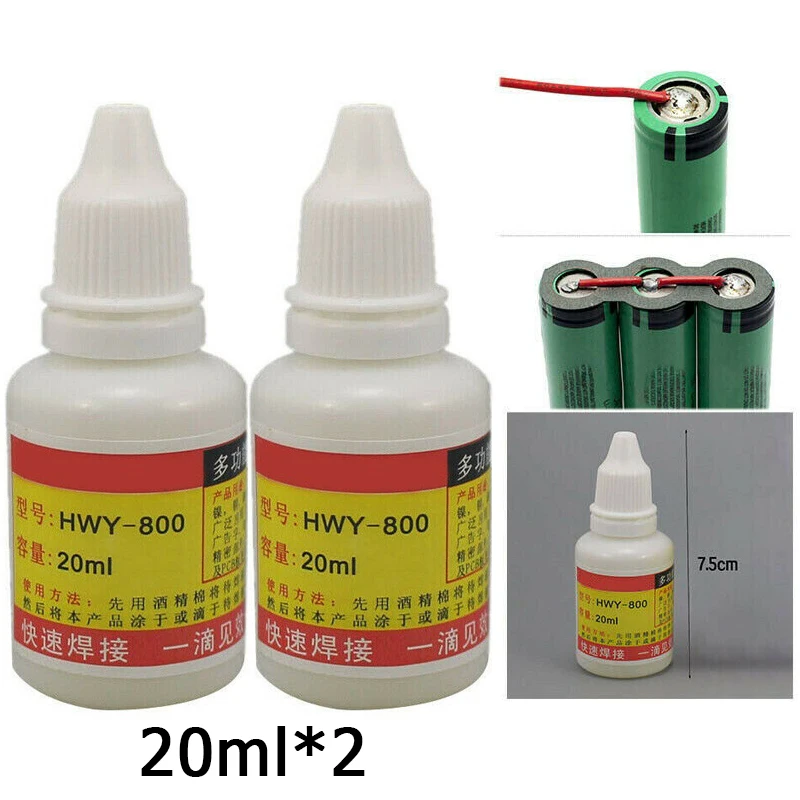 2 Bottles 20ml Stainless Steel Flux Soldering Paste Liquid Powerful Multi Metal Solder Flux Welding Tools
2 Bottles 20ml Stainless Steel Flux Soldering Paste Liquid Powerful Multi Metal Solder Flux Welding Tools