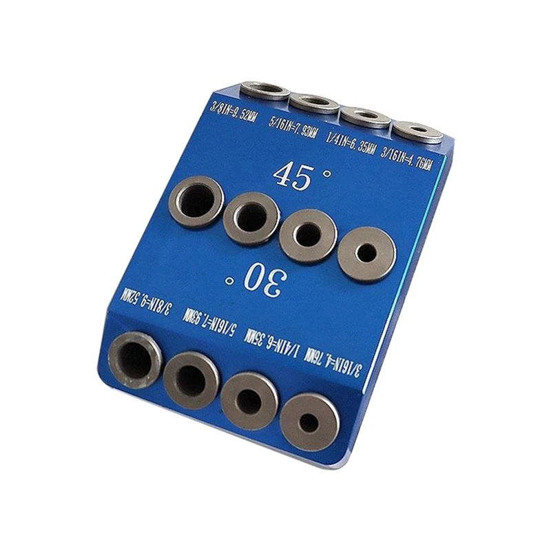 1 Piece 30°/45°/90° Punching Locator Aluminum Alloy Multi-Angle Oblique Hole Woodworking Vertical Board Drill
1 Piece 30°/45°/90° Punching Locator Aluminum Alloy Multi-Angle Oblique Hole Woodworking Vertical Board Drill
