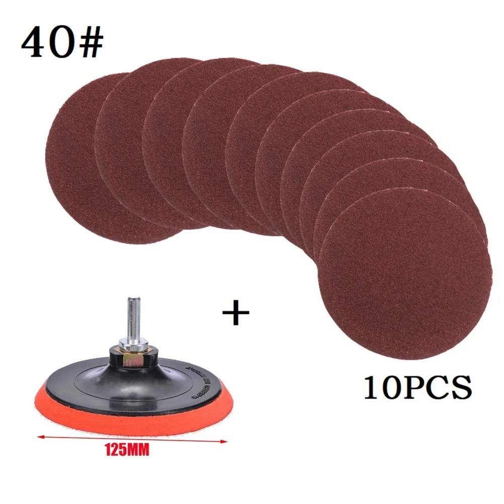 10pcs 125mm Sandpaper Hook & Loop BACKING PAD 40#-2000# Abrasive Sanding Discs Angle Grinder For General-purpose Track Sanders
10pcs 125mm Sandpaper Hook & Loop BACKING PAD 40#-2000# Abrasive Sanding Discs Angle Grinder For General-purpose Track Sanders