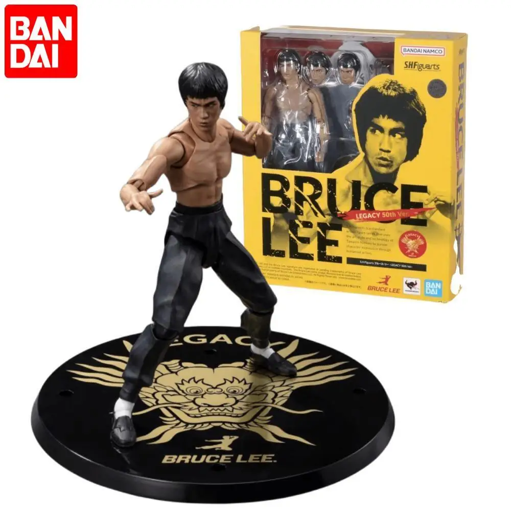 

Bandai Shf Bruce Lee Articulated Movable Model Figures 6 Inch 1/12 Figures With Floor 50th Anniversary Edition