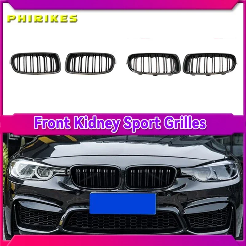 

Front Kidney Grille for BMW 3 series F30 F31 F35 316i 318i 320i 328i 330i 2011-2019 Car Replacement Racing Grille Gloss Black