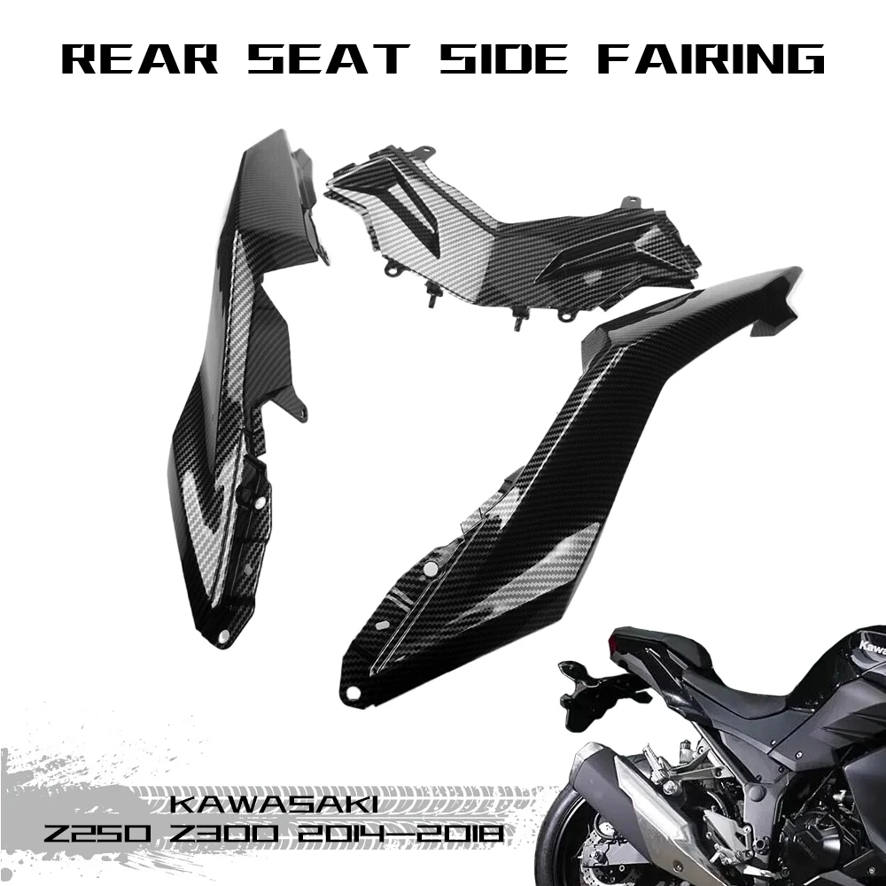 For Kawasaki Ninja 300 2013-2017 Z250 Z300 2014-2018 Hydro Dipped ABS Carbon Fiber Finish Rear Seat Side Fairing Cowl Panel
For Kawasaki Ninja 300 2013-2017 Z250 Z300 2014-2018 Hydro Dipped ABS Carbon Fiber Finish Rear Seat Side Fairing Cowl Panel