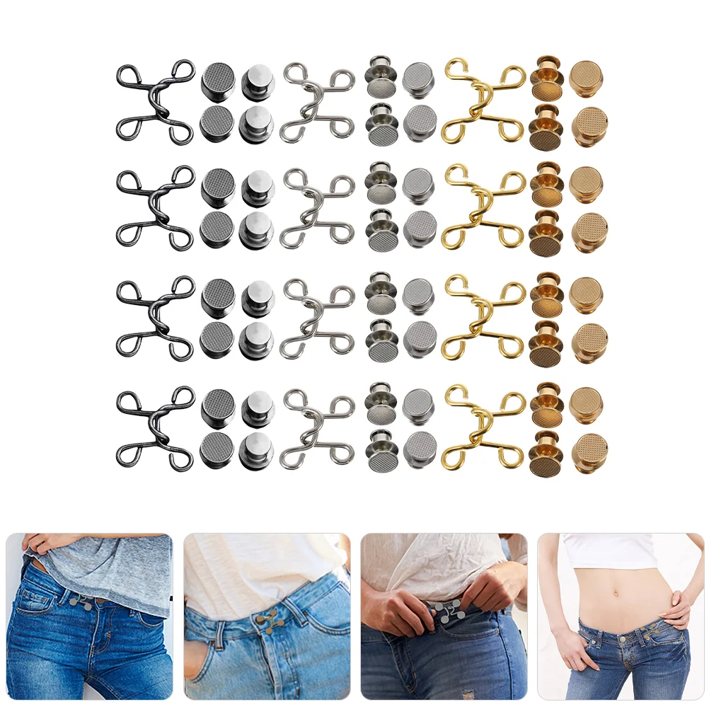 12 Sets Waist Discipline Buckle Jeans Button Pant Tightener Metal Replacement Adjustable Pants
12 Sets Waist Discipline Buckle Jeans Button Pant Tightener Metal Replacement Adjustable Pants