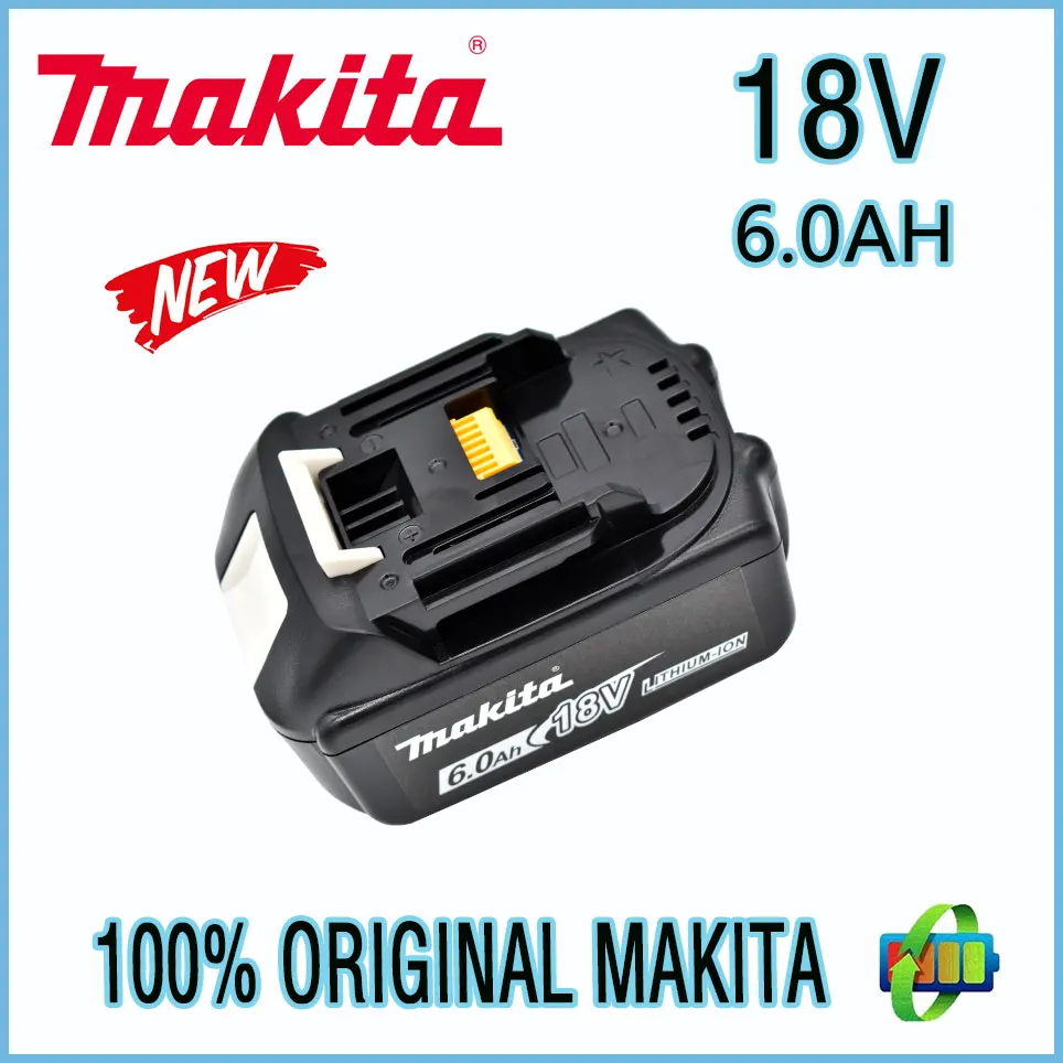 Makita 100% original 18V Makita 6000mAh lithium-ion rechargeable power tool 18V replacement battery BL1860 BL1830 BL1850 BL1860B
Makita 100% original 18V Makita 6000mAh lithium-ion rechargeable power tool 18V replacement battery BL1860 BL1830 BL1850 BL1860B