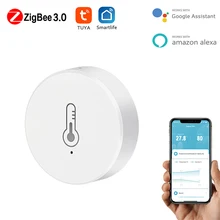 Tuya-SmartLife App Smart Temperature And Humidity Sensor Work With Zigbee Hub Via Alexa Google Home Smart Home
Tuya-SmartLife App Smart Temperature And Humidity Sensor Work With Zigbee Hub Via Alexa Google Home Smart Home