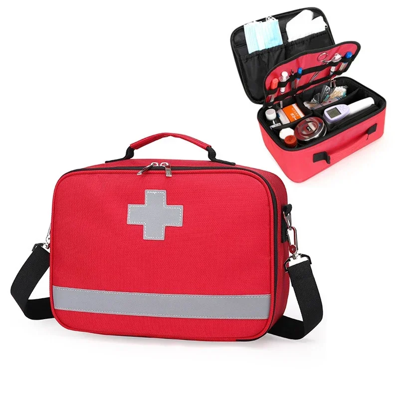 

Portable First Aid Kit Outdoor Camping Travel Pill Pouch Medicine Storage Bag Family Emergency Medical Case Accessories Supplies