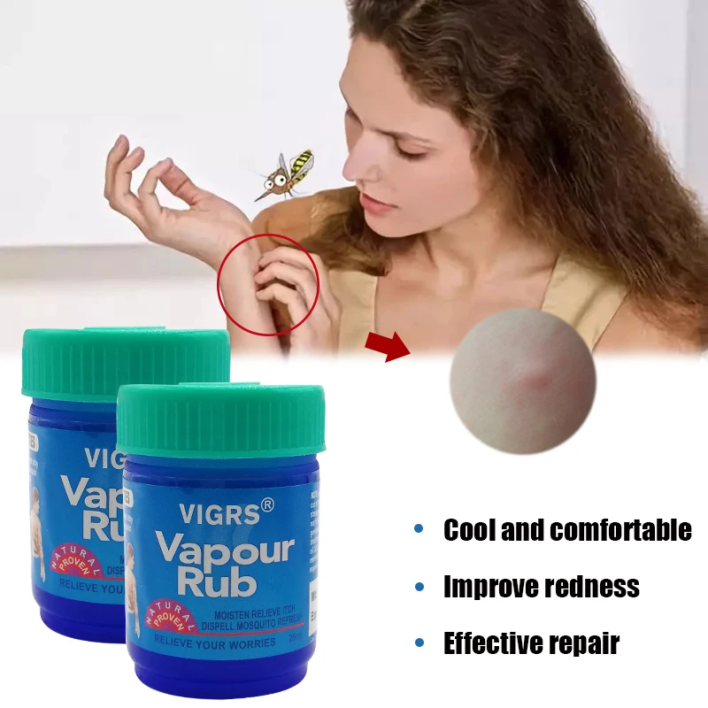 Vapour Rub White Cooling Balm Ointment For Anti Mosquito Headache Toothache Dizziness Essential Balm Oil Tiger Balm
Vapour Rub White Cooling Balm Ointment For Anti Mosquito Headache Toothache Dizziness Essential Balm Oil Tiger Balm