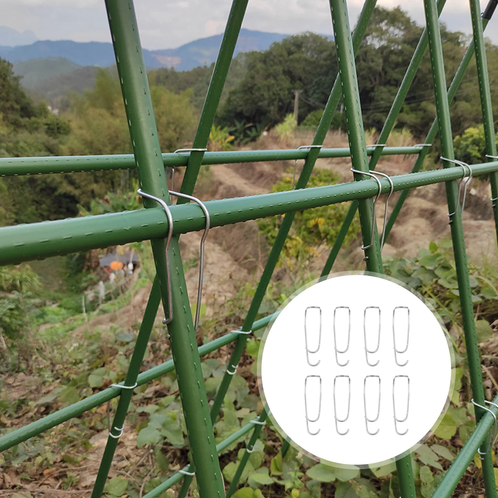 Steel Pipe Fixing Buckle Garden Stakes Connector Clips Spring Plant Cages Clamp Plants Climbing for
Steel Pipe Fixing Buckle Garden Stakes Connector Clips Spring Plant Cages Clamp Plants Climbing for