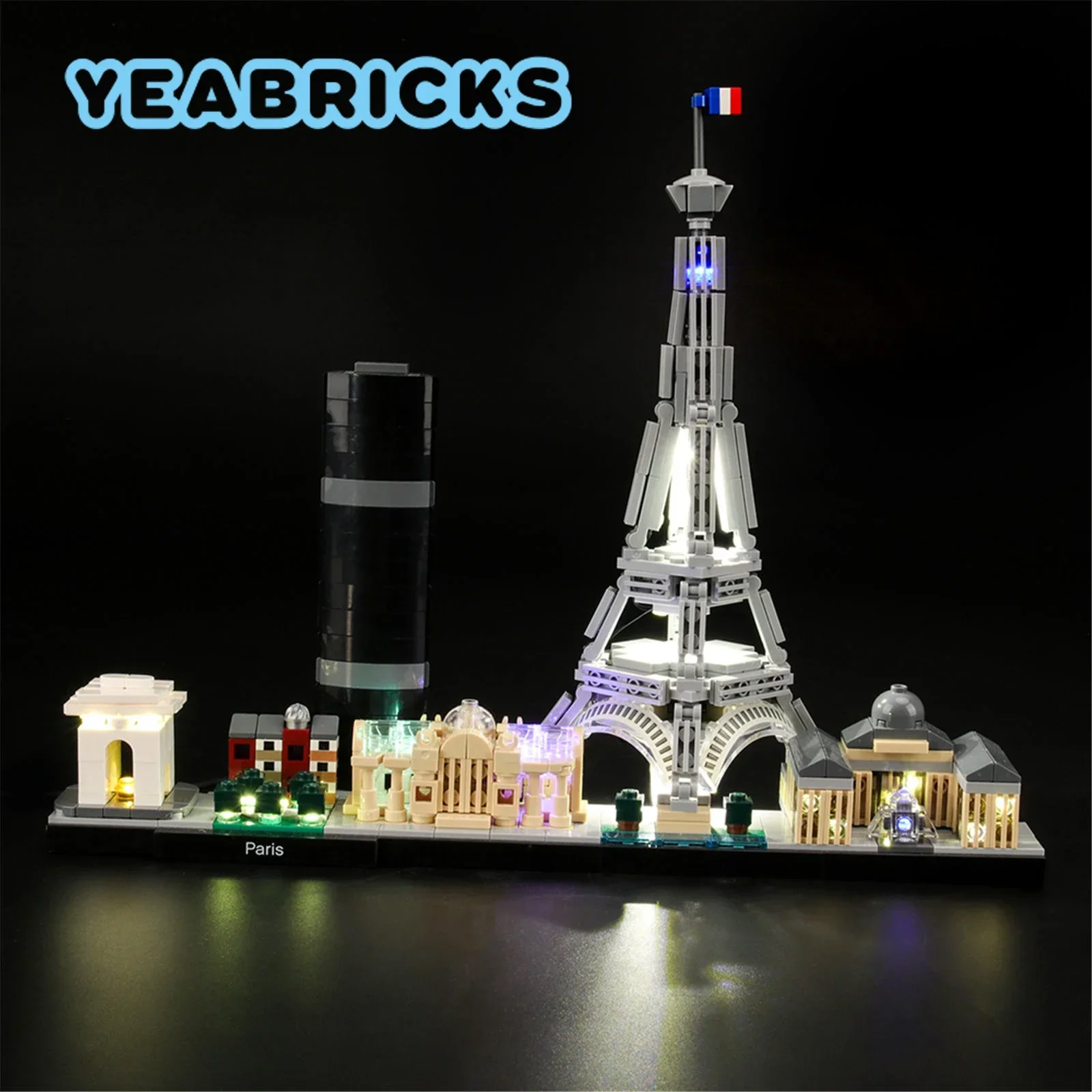 

YEABRICKS LED Light Kit for 21044 Paris Building Blocks Set (NOT Include the Model) Bricks Toys for Children Accessories