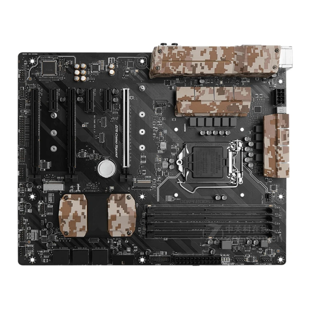 

LGA 1151 Z270 CAMO SQUAD Motherboard DDR4 PCI-E 3.0 M.2 i7 i5 i3 DVI CrossFire Intel Z270 Gaming Placa-mãe 1151