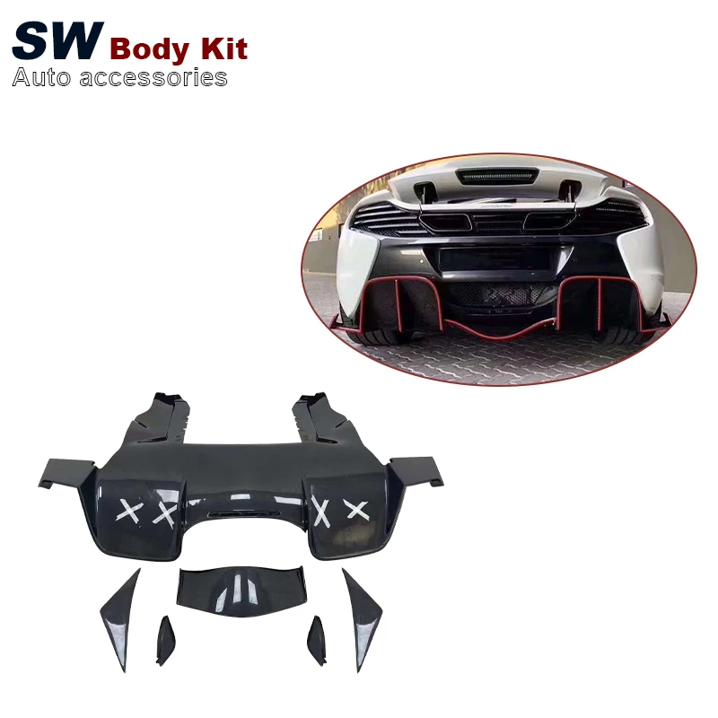 Диффузор задний из углеродного волокна 675LT для McLaren MP4 12C MP4-12C 650S, улучшенный Модернизированный сепаратор заднего бампера, комплект производительности
Диффузор задний из углеродного волокна 675LT для McLaren MP4 12C MP4-12C 650S, улучшенный Модернизированный сепаратор заднего бампера, комплект производительности