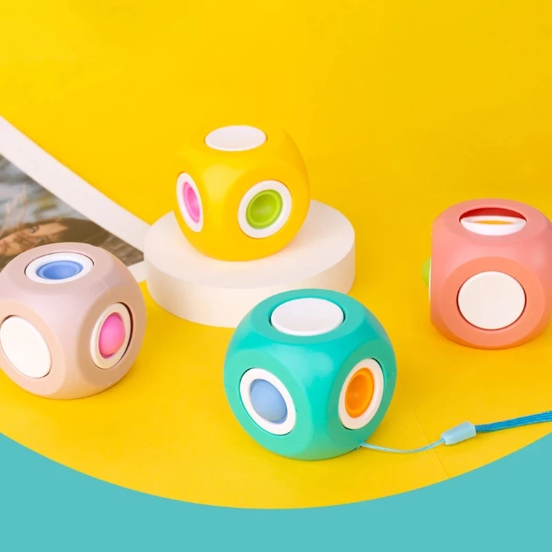 New Anti Stress Relief Toy Finger Bubble Gyro Cube Decompression Handle Fingertip Game Novelty Toy Spinning Top Puzzle Cube
New Anti Stress Relief Toy Finger Bubble Gyro Cube Decompression Handle Fingertip Game Novelty Toy Spinning Top Puzzle Cube