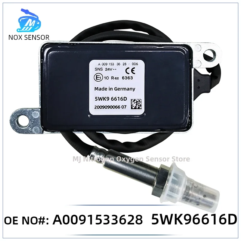 

5WK96616D 5WK96616E 5WK96616F A0091533628/006 NOX Sensor Nitrogen Oxygen Sensor For Mercedes BMB Actros MP4 EURO6 Truck 24V