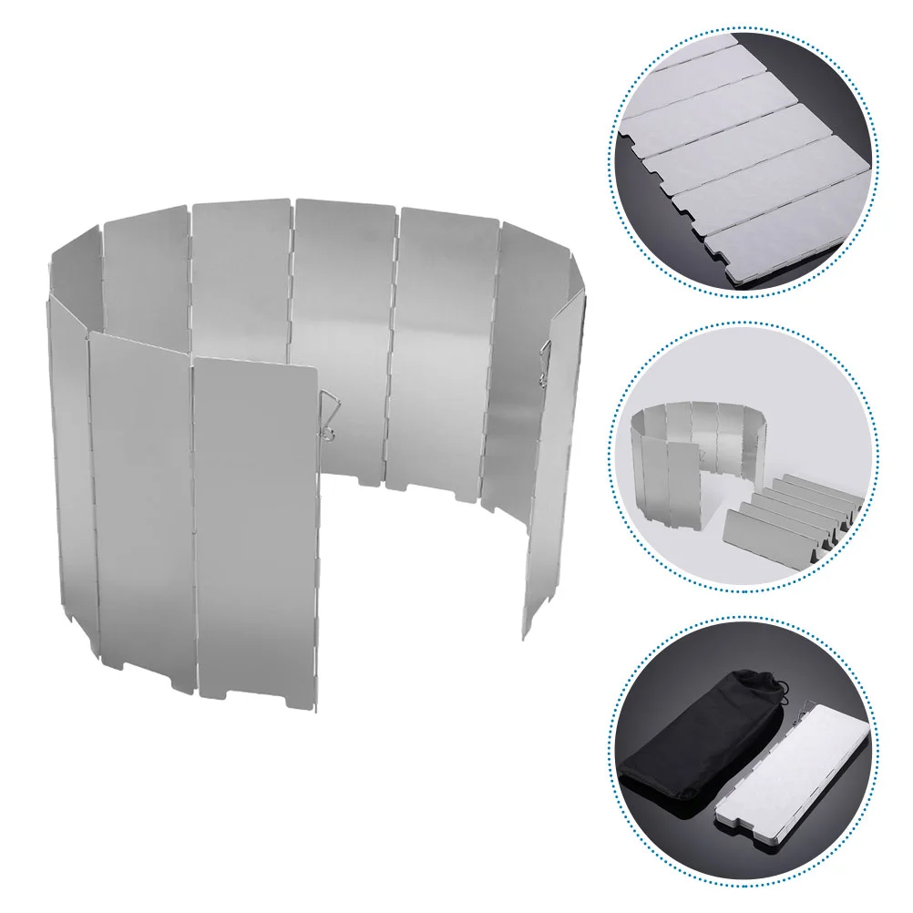 Portable Stove Windshield 12 Plates Gas Stove Camping Burner Windscreen for Hiking
Portable Stove Windshield 12 Plates Gas Stove Camping Burner Windscreen for Hiking