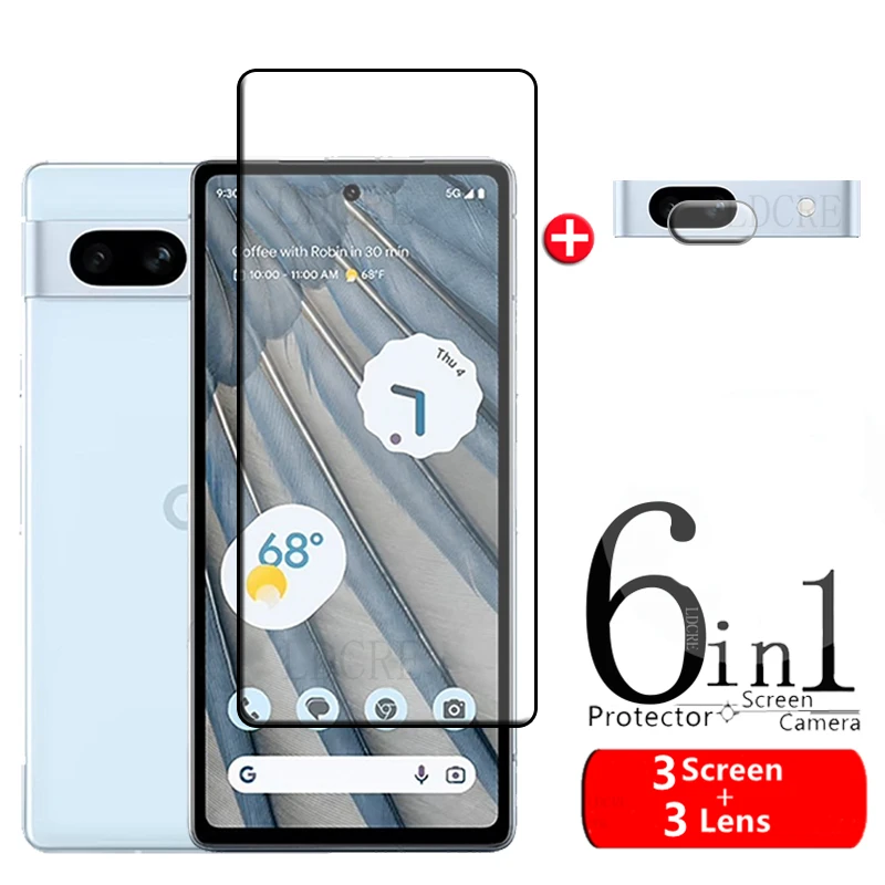6-in-1 For Google Pixel 7A Glass Pixel 7A Tempered Glass Full Cover Glue Screen Protector For Google Pixel 6 6A 7 7A Lens Glass
6-in-1 For Google Pixel 7A Glass Pixel 7A Tempered Glass Full Cover Glue Screen Protector For Google Pixel 6 6A 7 7A Lens Glass