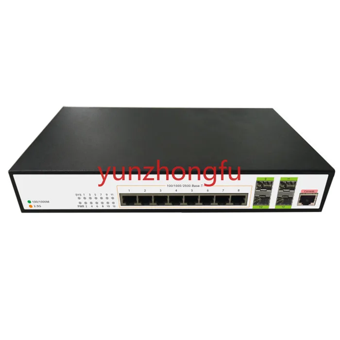 12-портовый 8*2,5G 4*10G SFP + 2,5G Switch120gbps слой-2-ядерный 10G uplink сетевые коммутаторы 10gb lan Карта
12-портовый 8*2,5G 4*10G SFP + 2,5G Switch120gbps слой-2-ядерный 10G uplink сетевые коммутаторы 10gb lan Карта