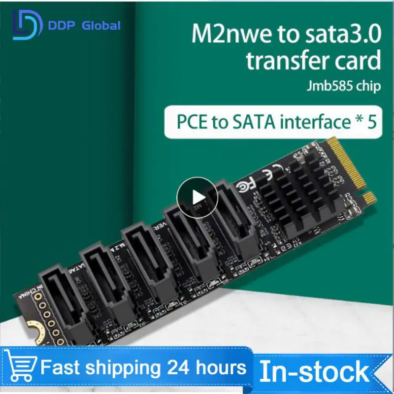Новейший M.2 ключ JMB585 для NVME конвертер с кабелем SATAIII M.2 (PCIe 3,0) на 5 портов SATA III 6G SSD адаптер карта
Новейший M.2 ключ JMB585 для NVME конвертер с кабелем SATAIII M.2 (PCIe 3,0) на 5 портов SATA III 6G SSD адаптер карта