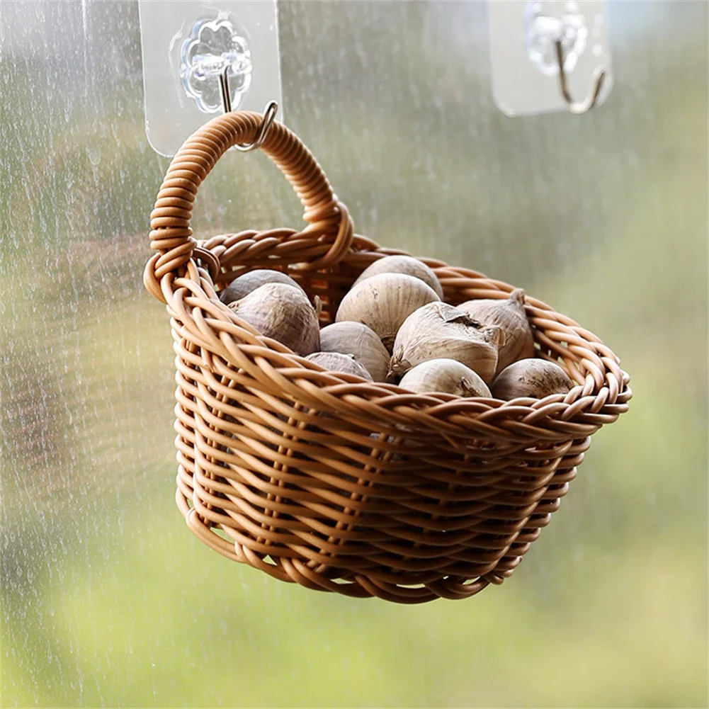 Rattan Straw Basket Storage Basket Plastic Portable With Handle Brown Imitation Rattan Placing Flowers And Plants
Rattan Straw Basket Storage Basket Plastic Portable With Handle Brown Imitation Rattan Placing Flowers And Plants