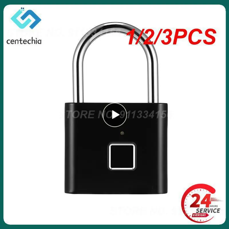 1/2/3PCS Black silver Keyless USB Rechargeable Door Lock Fingerprint Smart Padlock Quick Unlock Zinc alloy Metal Self Developing
1/2/3PCS Black silver Keyless USB Rechargeable Door Lock Fingerprint Smart Padlock Quick Unlock Zinc alloy Metal Self Developing