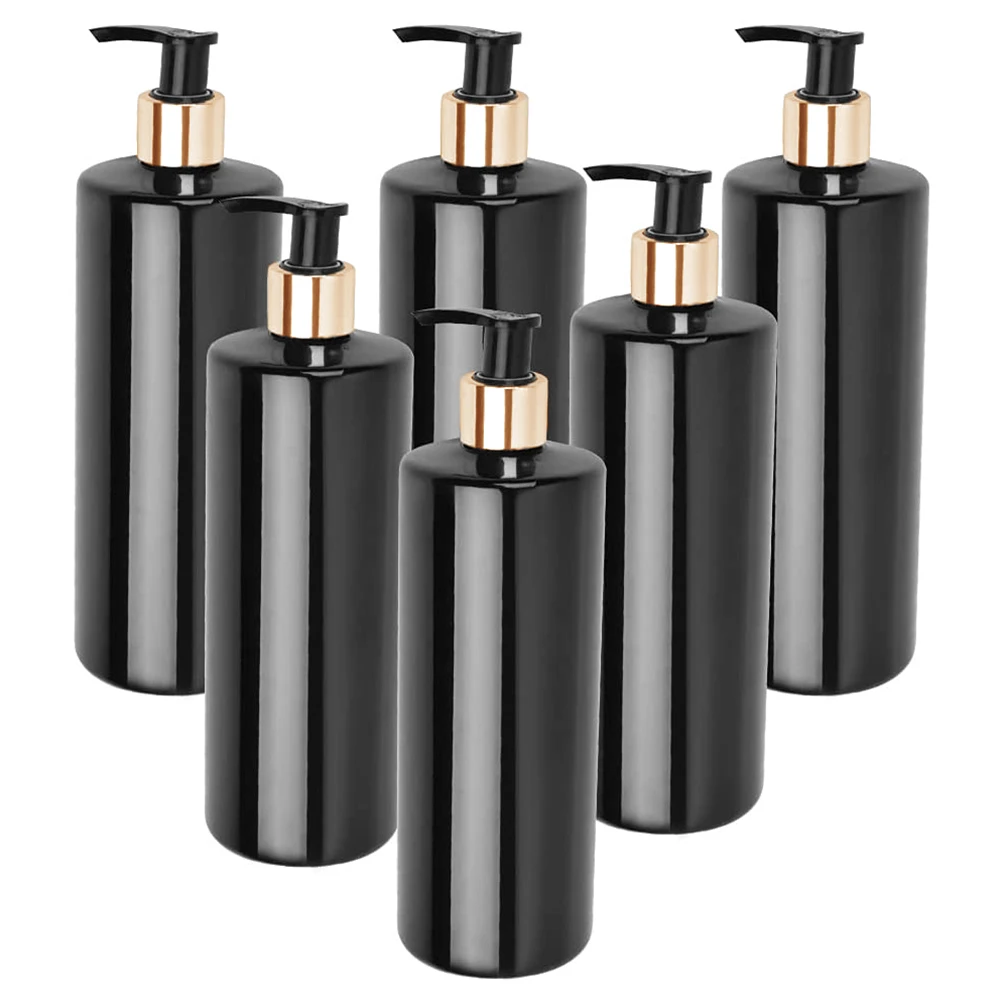 

3Pcs 500ml Empty Refillable Bottles PET Shampoo Lotion Shower Gel Pump Bottle Dispensers Travel Container For bathroom Storage